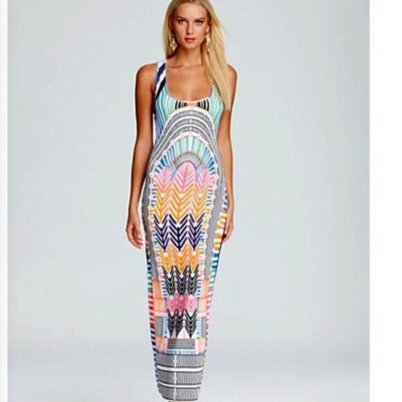 NWT Mara Hoffman XS Tank Maxi Long Dress Jersey Bodycon Summer RacerBack Sexy - Picture 1 of 7
